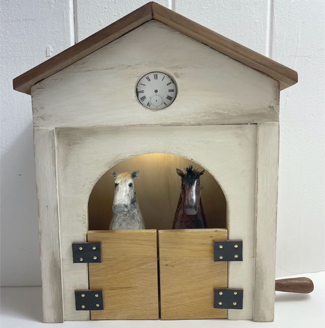 horses stable automata by Lisa Slater